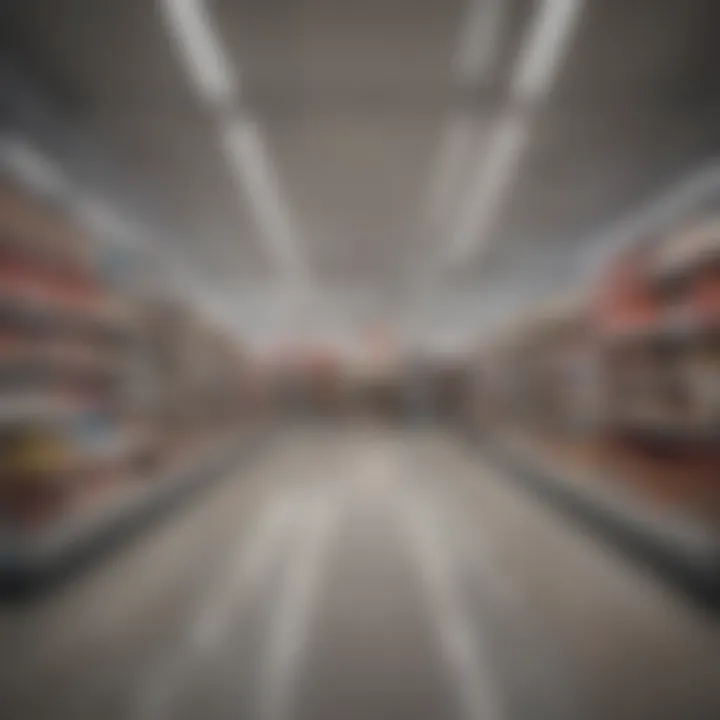 Accessible retail environment showcasing wide aisles and ramps
