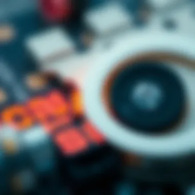 Close-up of advanced strain gauge technology