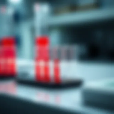 Colorimetric analysis showing results from a Bradford protein assay