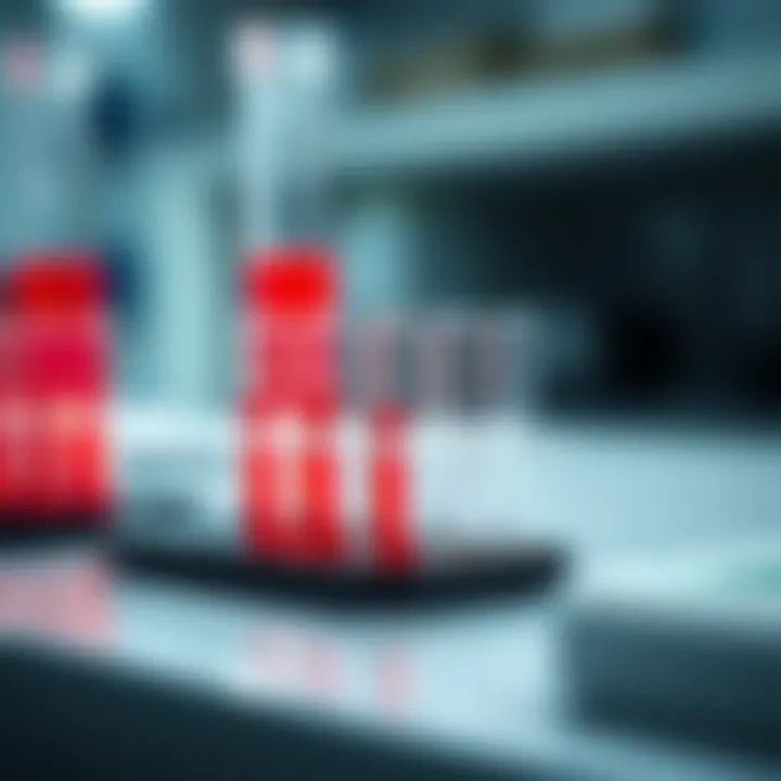 Colorimetric analysis showing results from a Bradford protein assay