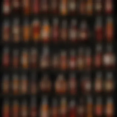 Traditional Fermented Beverages A variety of traditional fermented beverages from around the world displayed artistically.