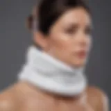 Gentle neck traction using a towel technique for relief