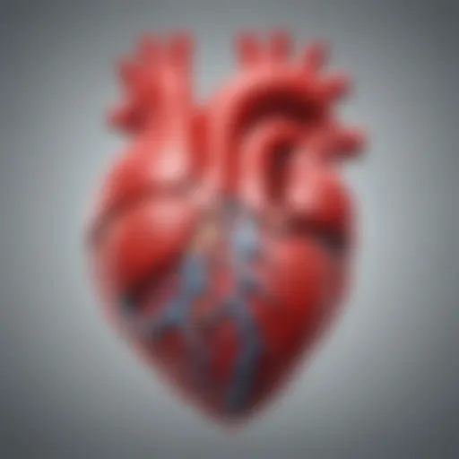Illustration depicting genetic factors influencing congenital heart disease.
