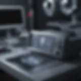 Ultrasound machine in a clinical environment showcasing its diagnostic capabilities.