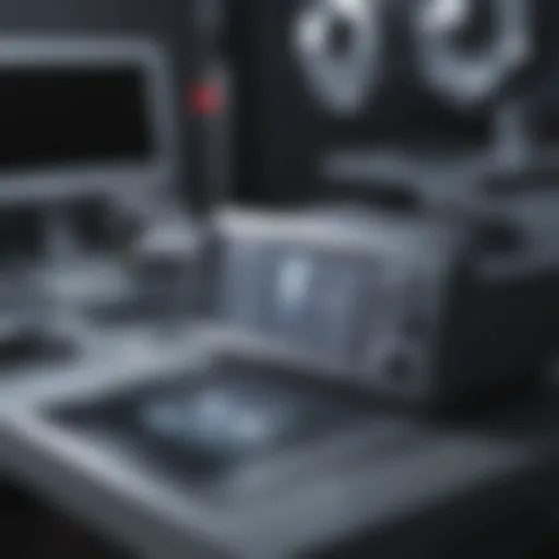 Ultrasound machine in a clinical environment showcasing its diagnostic capabilities.