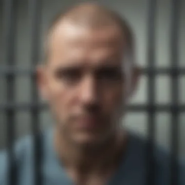 Rehabilitation Behind Bars Prison bars with a focus on rehabilitation