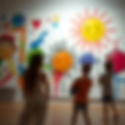 Art as a Gateway to Emotional Expression Colorful art pieces representing emotional expression