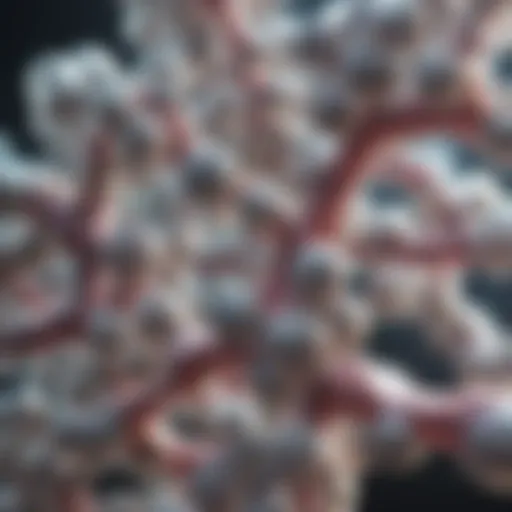 Structure of artificial gums at molecular level