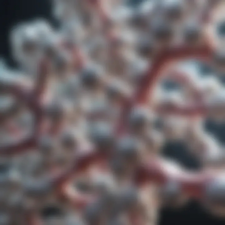 Structure of artificial gums at molecular level