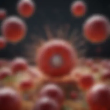 Quercetin and Immune Response Illustration of immune system response influenced by quercetin