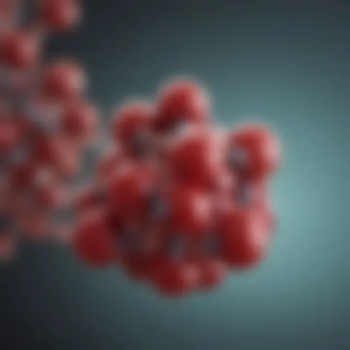Molecular structure of quercetin displayed visually