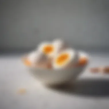 A bowl filled with protein-rich eggs, showcasing a versatile food source
