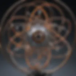 Illustration of materials science principles highlighting atomic structure