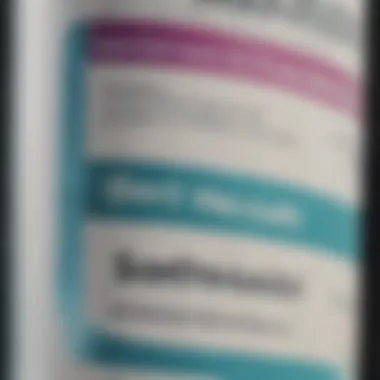 Understanding Product Labels Close-up of a product label highlighting sorbitol-free ingredients.