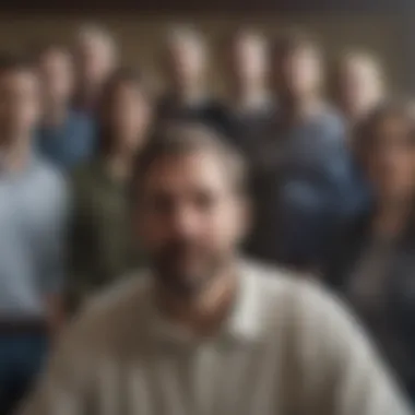 A supportive group gathering reflecting community connection