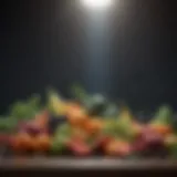 A vibrant assortment of fruits and vegetables rich in essential vitamins.
