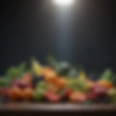 Nourishing Energy Sources A vibrant assortment of fruits and vegetables rich in essential vitamins.