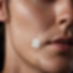 Overview of nicotine patch application on skin