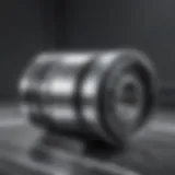 Detailed view of a sheet metal hem roller showcasing its intricate design and components.