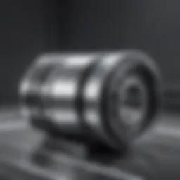 Detailed view of a sheet metal hem roller showcasing its intricate design and components.