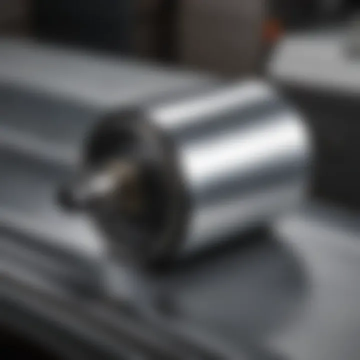 Sheet metal hem roller in operation, demonstrating its functionality in bending metal.