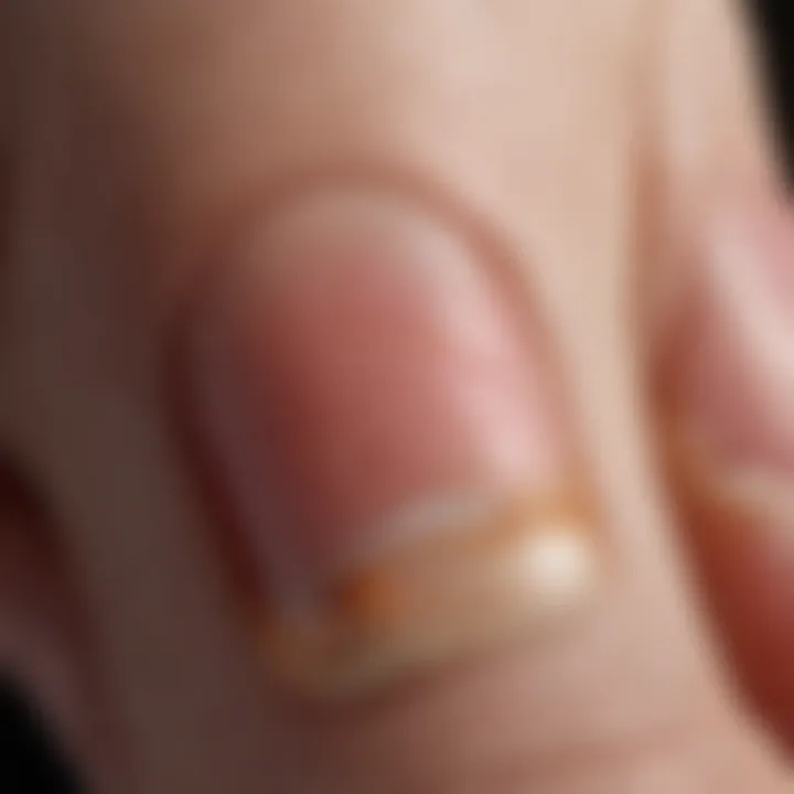 Diagram illustrating the underlying pathophysiology of nail psoriasis.