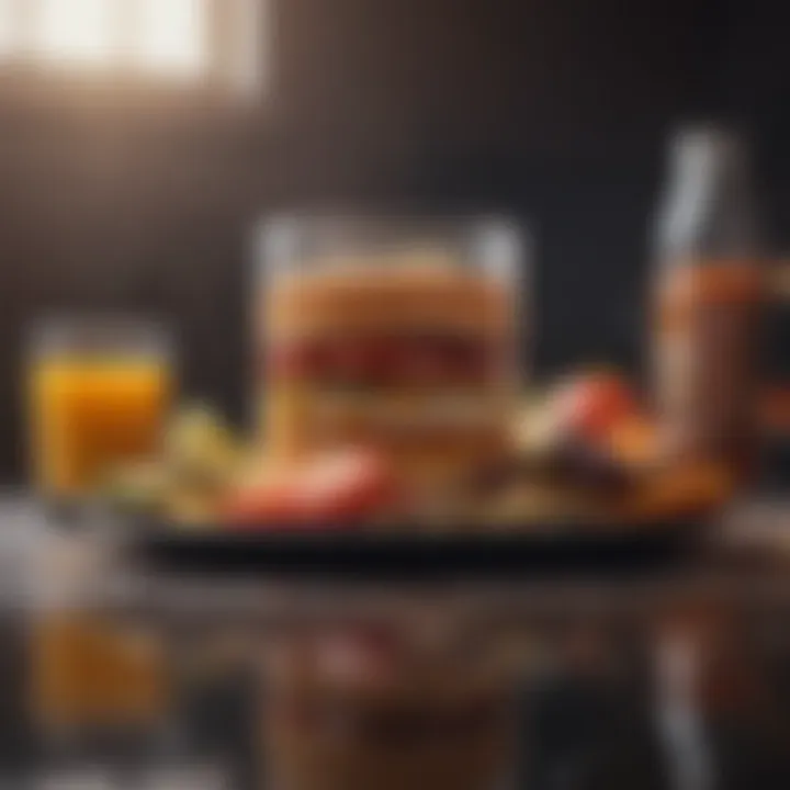 A balanced meal showcasing a variety of laxative foods