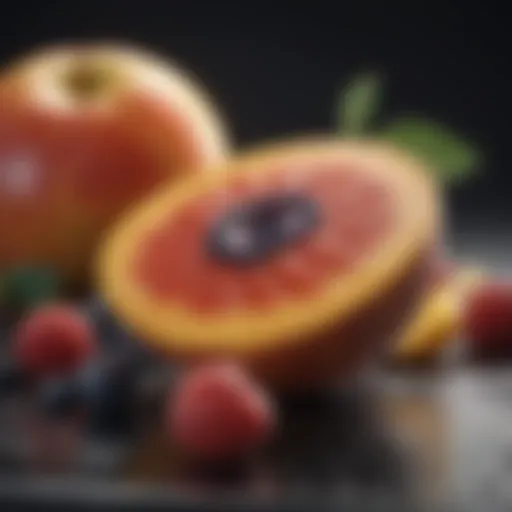 An array of fruits known for their laxative properties