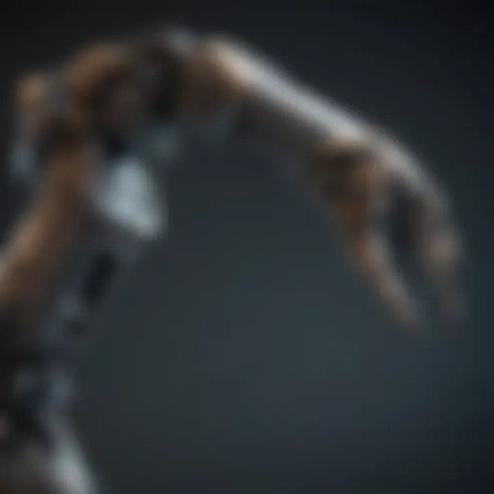 A futuristic robotic arm performing intricate tasks