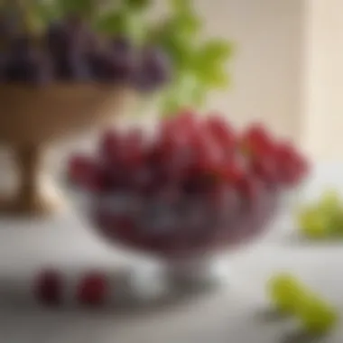 A bowl filled with various grapes, symbolizing their health benefits