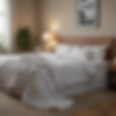 A serene bedroom environment promoting restful sleep.
