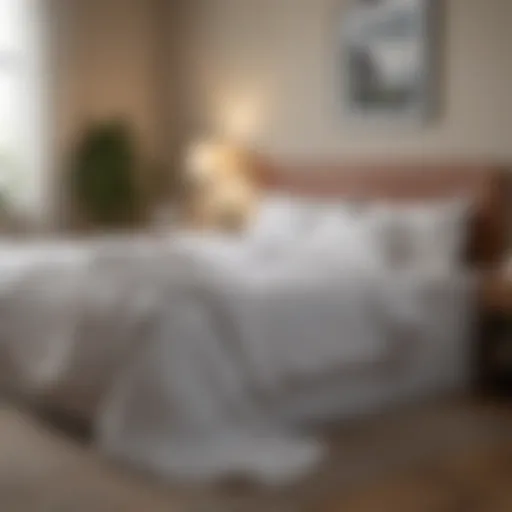 A serene bedroom environment promoting restful sleep.