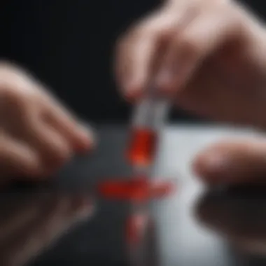 Collecting Blood Sample for PSA Test Blood sample collection for PSA testing