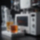 Diagram illustrating the components of an HPLC system