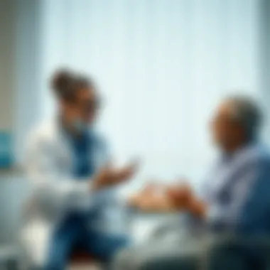 Patient Consultation on COPD Advancements Healthcare professional discussing with a patient