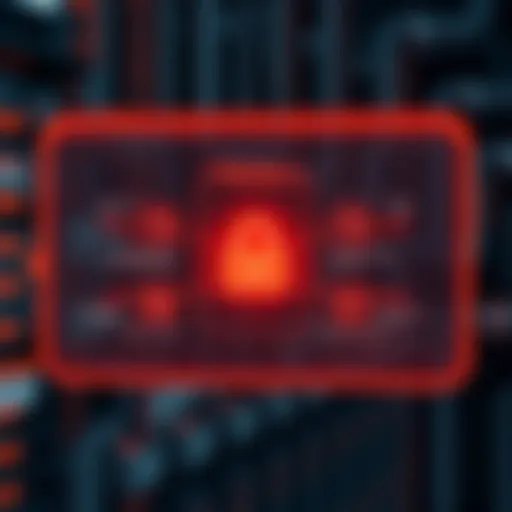 A diagram illustrating the structure of a firewall