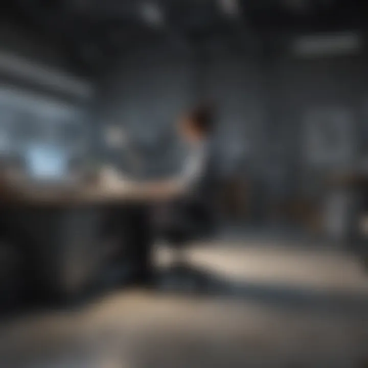 Illustration of ergonomic workplace design