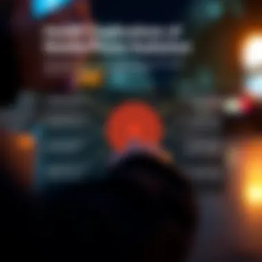 Infographic detailing health implications associated with mobile phone radiation