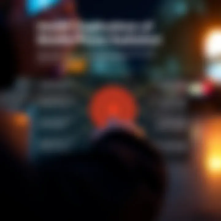 Infographic detailing health implications associated with mobile phone radiation