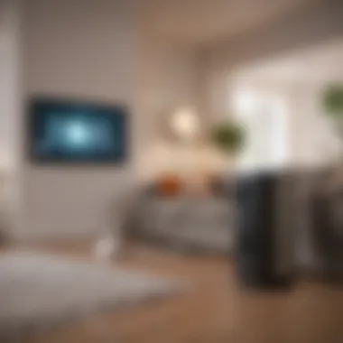 Interconnected Smart Home Devices Smart home ecosystem showcasing interconnected devices