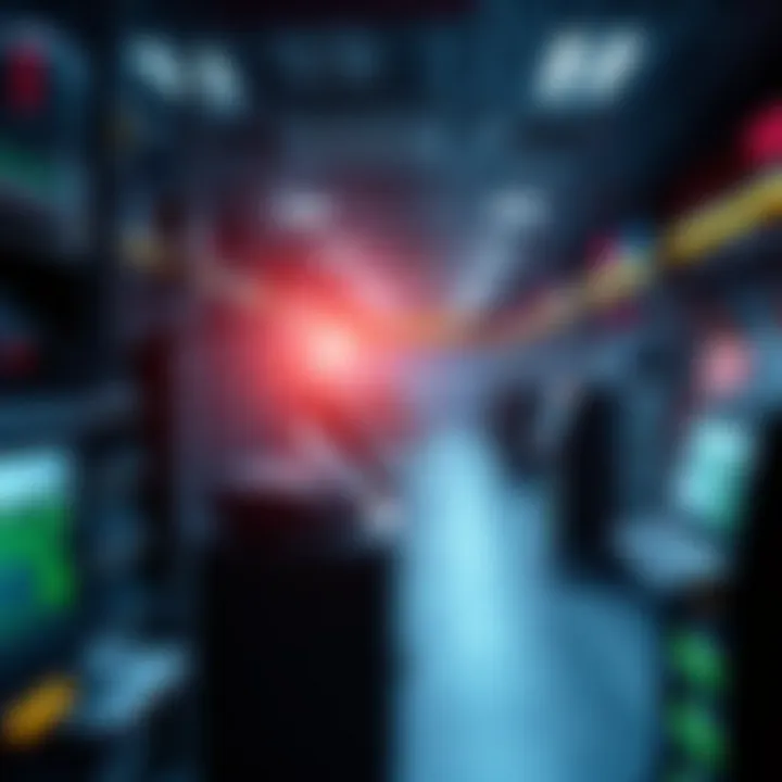 Illustration of ISDN technology infrastructure