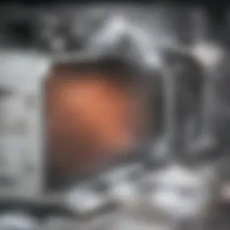 A close-up view of the laser equipment used in vitreolysis