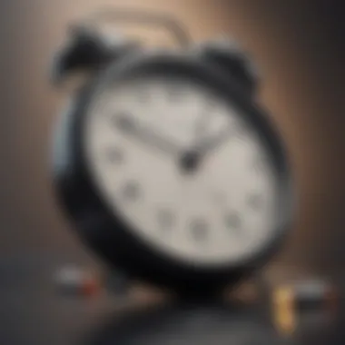 Optimal Dosage Timing A clock indicating the best time to take medication.