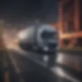 A sophisticated logistics network with interconnected routes
