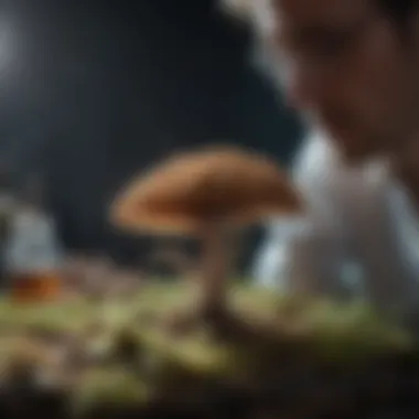 Analyzing Fungal Pathogens Researcher analyzing fungal pathogens
