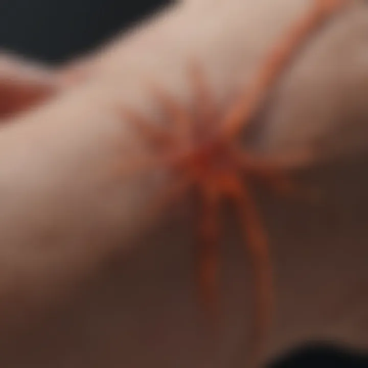 Visual representation of joint inflammation in Lyme arthritis.