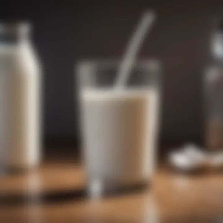 Infographic summarizing health benefits of milk
