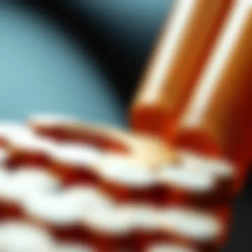 A detailed view of nickel resin columns showcasing their structure and composition