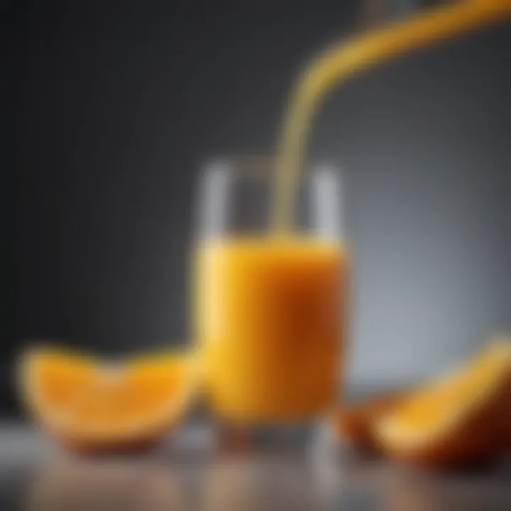 Nutritional breakdown of orange juice