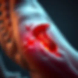 Anatomy of the piriformis muscle with highlighted areas of interest